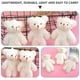 thumbnail image 2 of 3 unids perla peluche de peluche encantador peluche llavero llavero juguete lindo bolsa colgantes (blanco), 2 of 6
