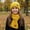 Yellow, variant on Kids Cozy Unisex Winter Beanie Hat and Scarf Set – Thick, Soft Knit for Warmth, Black