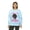 Lagoon, variant on Glamour Queen Unisex Tie-Dye Sweatshirt in Cotton Candy with 'I Will Need Bail Money' Logo