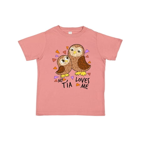 

Inktastic My Tía Loves Me- cute owl family Boys or Girls Toddler T-Shirt