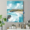 thumbnail image 4 of Coastal Town Beach Ocean Canvas Painting，Suitable for Living Room， Bedroom， Bathroom， Office， and Hotel Decoration., 4 of 8