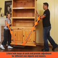 thumbnail image 4 of Shoulder Dolly Moving Straps - Lifting Strap For 2 Movers - Move, Lift, Carry, And Secure Furniture, Appliances, Heavy, Bulky Objects Safely, Efficien, 4 of 5
