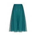 thumbnail image 6 of Woman High Waisted Skirts Trendy Sheer Mesh Skirt Fashion Elastic Waist Dress Elegant Flowy Clothing, 6 of 6
