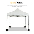 thumbnail image 6 of 10'x10' Pop Up Canopy Tent, Outdoor Instant Shelter Folding Canopy with 4 Side Walls and Carry Bag for Commercial Events, Party, Backyard BBQ, Camping,White, 6 of 13
