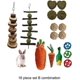 thumbnail image 3 of Juego de juguetes para masticar: duradero y elegante para espacios pequeños Interesantes juguetes de madera para masticar animales, 3 of 4