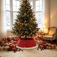 thumbnail image 5 of Woven Rattan Christmas Tree Collar Basket, Multicolor, Style A, for living room, entryway, party and Christmas tree decor, 5 of 6