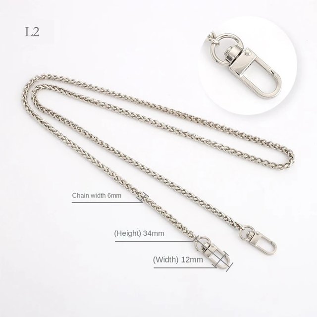 Multicolor Bag Chain Accessories Gold Women's Shoulder Bag Chain Metal Bag Chain Strap Crossbody Bag Parts Belt Chain for bags