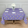 thumbnail image 3 of Purple Cartoon Cat Unicorn Pattern Square Tablecloth,Waterproof Square Table Cover,Wipeable Spillproof Washable Table Cover for Home Kitchen Party Decor 42"X42"(107x107cm), 3 of 6