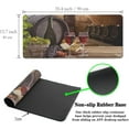 thumbnail image 6 of Pc Mouse Pad Wine Desktop Pad, Extra Large Mouse Pads Mans Office Accessories Gaming Desk Mats, Mousepad Large Waterproof Non-Slip Rubber Base, 35.4 X 15.7 inch for Work/Game/Office/Home, 6 of 7