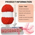 thumbnail image 2 of 3PCS / 6PCS Soft Coral Velvet Yarn Chenille Yarn for Crocheting,Fluffy Yarn for Knitting and Croche DIY Craft,Warm Yarn for Bag Hat Scarve Gloves Slippers Doll, 2 of 6