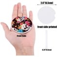 thumbnail image 2 of FMSHPON Red Skull Colored Flowers Pattern Set of 6 Car Coaster for Drinks, Absorbent Ceramic Stone Coasters Cup Mat with Cork Base for Home Kitchen Room Coffee Table Bar Decor, 2 of 5