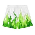 thumbnail image 5 of Fathers Day Gifts DDAPJ pyju Men's Drawstring Swim Trunks Novelty 3D Graphic Printed Beach Board Shorts Quick Dry Bathing Suits Short Pants with Pockets Green XXXL, 5 of 9