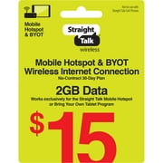 Straight Talk $15 Mobile Hotspot 2GB of Data 30-Day Plan e-PIN Top Up (Email Delivery)