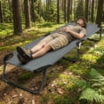 thumbnail image 4 of Biotree Folding Camping Cot Portable Military Style Sleeping Bed Heavy Duty Outdoor Cot for Adults Camping Hiking, Gray, 4 of 12