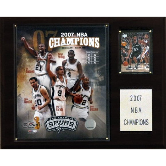 C & I Collectables 1215NBA07 NBA Éperonne la Plaque des Champions NBA 2006-07
