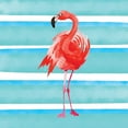 thumbnail image 3 of Seven Trees Design 15x15 Black Modern Framed Museum Art Print Titled - Tropical Life Flamingo III, 3 of 5