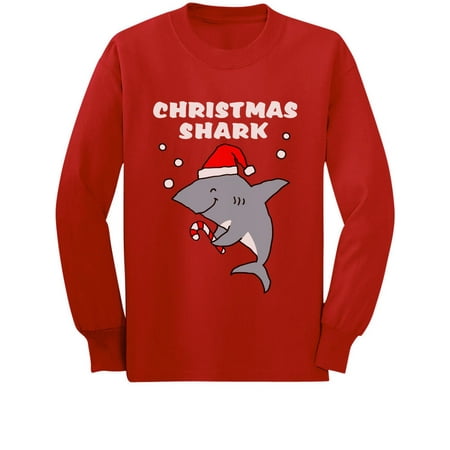 

Tstars Boys Unisex Christmas Shirts Gift Christmas Shark Cute Kids Family Holiday Shirts Xmas Party Christmas Gifts for Boy Toddler Kids Long Sleeve Graphic T Shirt
