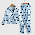 thumbnail image 2 of Vividxx Pajamas For Girls Children's Pajamas Set Autumn Imitation Silk Color Ding Long Sleeve Girls Home Wear Two Piece Children's Suit 6-7 Years, 2 of 9