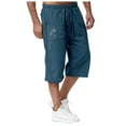 thumbnail image 1 of YDLCAFD Men Pants Casual Slim Jogging In Spring And Summer Relaxing And Relaxing Beach Vacation Nine Point Sweatpants, 1 of 4