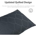 thumbnail image 4 of 2 Pack Standard Size Zippered Pillow Protector, Waterproof Soft Breathable Pillow Cover, Cotton Filling, Fully Encased, Durable Zipper Pillow Encasement (Grey), 4 of 6