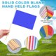 thumbnail image 2 of Uxcell Paquete de 12 Mini Banderas de Madera para Sublimación, Bandera Rectangular Sólida en Color Azul de 5x8 Pulgadas, 2 of 6