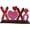 style 2, variant on Jiibva Style2 XOXO Rustic Wedding Love Wooden Display Decorative Figurine, Engagement Table Decor, 1 Pc