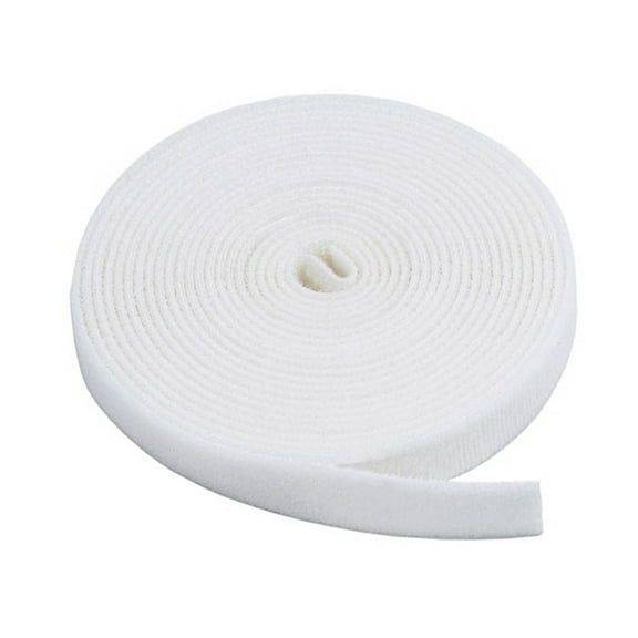 Hook & Loop Fastening Tape, 3/4-inch Wide, 5 yards/Roll - White
