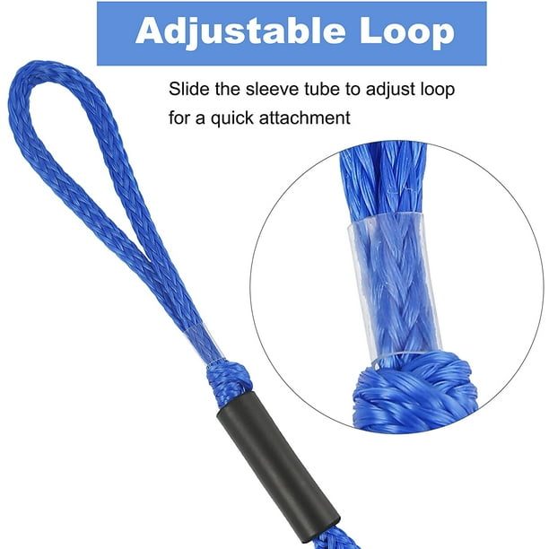 Boat Docking Rope with Stainless Steel Clip Jet Ski Boat Dock Lines Mooring  Lines Boat Accessories Marine, Pontoon Boat Accessories (Blue) Blue 