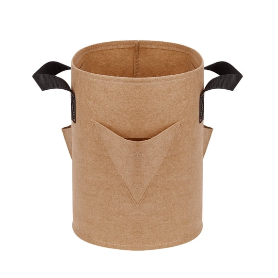 CreativeArrowy Planter Pot With Handles Garden Planting Grow Bag Breathable Nonwoven Fabric Visualization Pockets