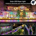 thumbnail image 5 of Solar Rope Lights, 66ft 200 LED Solar String Lights with 8 Modes Solar Powered Outdoor Lights Waterproof, Flexible Clear Tube Lights for Garden, Patio, Backyard, Tree Decor, Warm White, 5 of 9