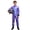 Blue, variant on Kids Boys Metallic Racing Jumpsuit Full Length Long Sleeve Zipper Motorcycle Race Car Driver Suit Gold 8
