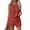 Deep Red #002, variant on Women's Summer 2 Piece Short Sets Lounge Sleeveless Top Shorts Matching Outfits Casual Striped Vacation Sweatsuit L