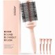 thumbnail image 1 of wonima11 Round Brush for Blow out, Rose Luxe Round Hair Brush Ionic & Nano Thermal Ceramic Tech, for Blow Drying & Styling Volumizing Long Hair, with 4 Clips (Barrel 2.1", Bristle 3"), 1 of 1