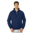 thumbnail image 1 of Jerzees Mens NuBlend Super Sweats Quarter-Zip Cadet Collar Sweatshirt, XL, 1 of 1