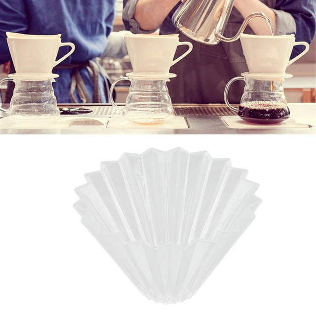 Tasse Filtre à Café en Résine, Goutteur Professionnel Fait Main, Design Unique de Cône Origami, Réutilisable et Facile à Utiliser pour la Cuisine