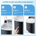 JOY PEBBLE Portable 33lbs Countertop Ice Maker Machine, Home Ice Making