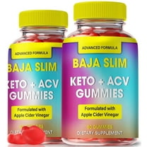 (2 Pack) Baja Slim Keto ACV Gummies, Official BajaSlim Keto Plus ACV Gummy S, Keto ACV Supplement, Premium Apple Cider Vinegar, All Natural Wellness, Gomitas De Keto (120 Gummies)