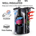 thumbnail image 4 of Tirrinia Wine Bag Portable Gift Tote,PU Leather Leakproof Insulated Wine Bottle Carrying Cooler Carrier with Fixed Compartment for Travel,Picnic,Party,Great Gift for Wine Lover,Spiral, 4 of 7