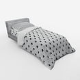 thumbnail image 3 of Ambesonne Japanese Bedding Set 4 Pcs, Polka Dots Yin Yang, Queen, White Black, 3 of 3
