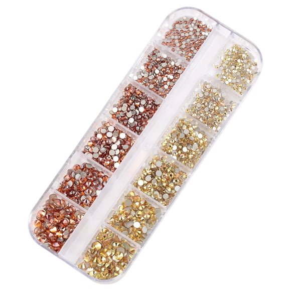Qarigey 1 bolsa de cristal llamativo fácil de pegar brillo diamantes de imitación para uñas DIY artesanía dulce regalo para Juegos de manicura Tipo 2