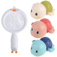 thumbnail image 2 of 3pcs Baby Bath Toys with Fishing Net Wind-up Bath Toy Sensory Development Clockwork Bath Toy Early E Clockwork Bath Toy, 2 of 11