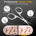 thumbnail image 3 of EXLEAF Cuticle Scissors,Extra Fine Curved Manicure&Pedicure Nail Scissor for Women/Men,Professional Small Grooming Tool for Nail Care,Eyebrow Trimming, 3 of 7