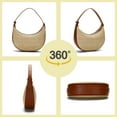 thumbnail image 3 of CAILDANL Straw Crossbody Bag for Women Beach Woven Hobo Handbag Summer Chic Crescent Shoulder Purses with Adjustable Strap, 3 of 9