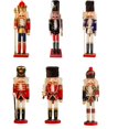 thumbnail image 3 of Artesanía de madera tradicional hecha a mano decoración de cascanueces figura rey cascanueces Navidad, 3 of 4