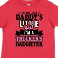 thumbnail image 4 of Inktastic Im Not Just Daddys Little Im a Truckers Daughter Girls Toddler T-Shirt, 4 of 5