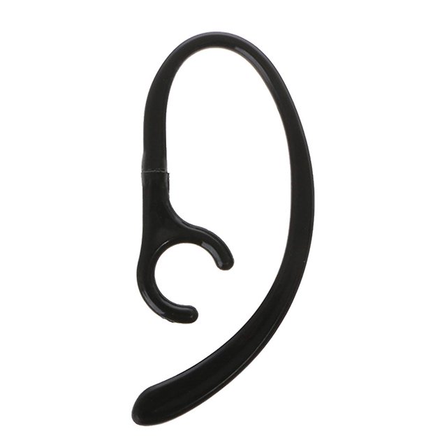 Soporte para auriculares inalámbricos, deportivo, con gancho para la oreja, 8 mm, color negro