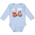 thumbnail image 3 of Inktastic I'm 1 Fire Truck 1st Birthday Boys or Girls Long Sleeve Baby Bodysuit, 3 of 5