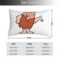 thumbnail image 4 of Fundas de almohada de Los Picapiedra, fundas de almohada mullidas súper suaves y acogedoras con cremallera, 20 x 30 pulgadas, dormitorio, sofá, sillón, funda de almohada para todas las estaciones, 4 of 8