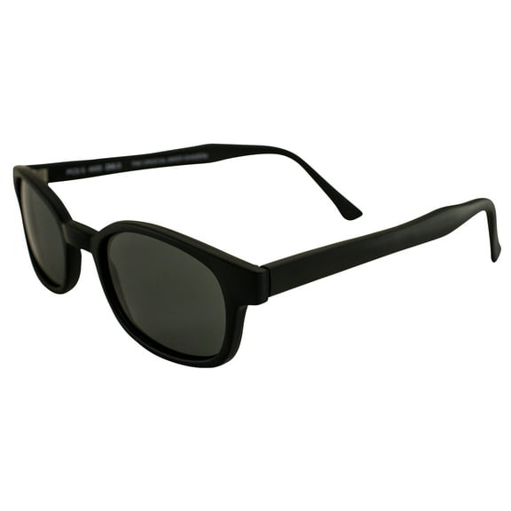 The Original KD's Biker Shades By PCSUN Matte Black Frames with Polarized Grey Lenses
