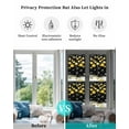 thumbnail image 5 of Black Yellow Christmas Balls Window Privacy Film Stained Glass Window Film Decorative Windows Cover Static Windows Cling for Glass Door Xmas Snowflake Stickers for Bathroom 17.7"x78.7", 5 of 7